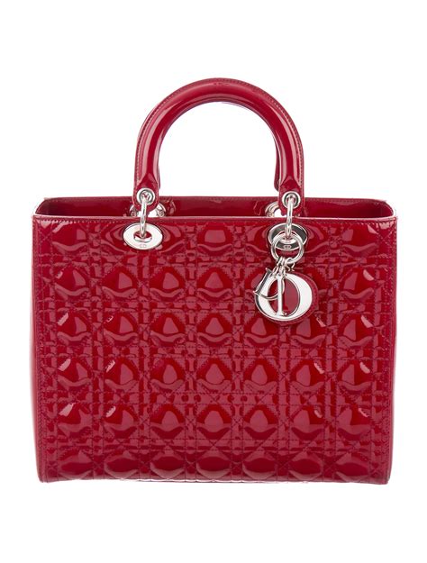 red christian dior bags